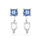 Invólucros para Brincos Swarovski Mesmera Combinação de Lapidações Destacã¡Vel Azuis Lacado a Ródio