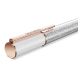 Esferográfica Swarovski Crystalline Lustre Branco Lacado a rosa dourado