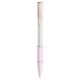 Esferográfica Swarovski Crystalline Lustre Rosa Lacado a dourado