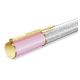 Esferográfica Swarovski Crystalline Lustre Rosa Lacado a dourado