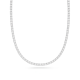 Cinto Swarovski Lapidação Quadrada Branco Lacado a Ródio