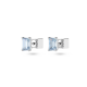 Brincos Swarovski Stud Stilla Lapidação Cushion Multicor Lacado a Ródio