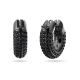 Brincos Swarovski Argola Dextera Pequenas Pretos Lacada a Ródio