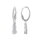 Brincos Swarovski Argola Attract Trilogy Lapidação Redonda Brancos Lacado a Ródio