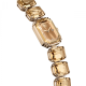 Relógio Swarovski Pulseira de Corte Octagonal Castanho Acabamento em Champanhe Dourado