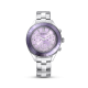 Relógio Swarovski Octea Lux Sport Fabrico Suiço Pulseira de Metal Roxo Aço Inoxidável