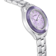 Relógio Swarovski Octea Lux Sport Fabrico Suiço Pulseira de Metal Roxo Aço Inoxidável