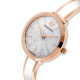 Relógio Swarovski Crystalline Delight Branco Acabamento em Rosa Dourado
