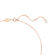 Conjunto Swarovski Volta Laço Branco Lacado a Rosa Dourado