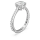 Anel Swarovski Constella Conjunto (2) Lapidação Redonda Branco Lacado a Ródio 55