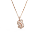 Pingente Swarovski Iconic Swan Cisne Pequeno Branco Lacado a Rosa Dourado
