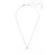 Pingente Swarovski Millenia Lapidação Pera Branco Lacado a Ródio