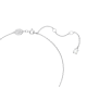 Pingente Swarovski Millenia Lapidação Pera Branco Lacado a Ródio