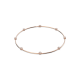 Colar Swarovski Constella Lapidação Redonda Branco Lacado a Rosa Dourado