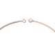 Colar Swarovski Constella Lapidação Redonda Branco Lacado a Rosa Dourado