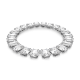 Colar Swarovski Millenia Lapidação Octogonal Branco Lacado a Ródio