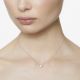Colar Swarovski Attract Lapidação Quadrada Branco Lacado a Ródio