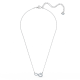 Colar Swarovski Infinity Infinity Branco Lacado a Ródio