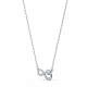 Colar Swarovski Infinity Infinity Branco Lacado a Ródio