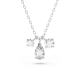 Pingente Swarovski Attract Combinação de Lapidações Agrupamento Branco Lacado a Ródio