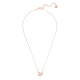 Colar Swarovski Dazzling Swan Cisne Rosa Lacado a Rosa Dourado