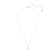 Pingente Swarovski Solitaire Lapidação Redonda Branco Lacado a Ródio