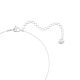 Pingente Swarovski Solitaire Lapidação Redonda Branco Lacado a Ródio