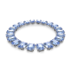 Colar Swarovski Millenia Lapidação Octogonal Azul Lacado a Ródio