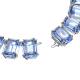 Colar Swarovski Millenia Lapidação Octogonal Azul Lacado a Ródio