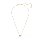 Pingente Swarovski Constella Lapidação Redonda Branco Lacado a Dourado