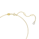 Pingente Swarovski Constella Lapidação Redonda Branco Lacado a Dourado