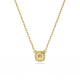 Pingente Swarovski Constella Lapidação Redonda Branco Lacado a Dourado