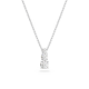 Pingente Swarovski Attract Trilogy Lapidação Redonda Branco Lacado a Ródio