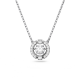 Colar Swarovski Sparkling Dance Lapidação Redonda Branco Lacado a Ródio