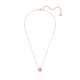 Colar Swarovski Sparkling Dance Trevo de Quatro Folhas Rosa Lacado a Rosa Dourado