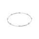 Colar Swarovski Constella Lapidação Redonda Branco Lacado a Ródio