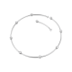 Colar Swarovski Constella Lapidação Redonda Branco Lacado a Ródio