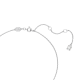 Pingente Swarovski Constella Lapidação Redonda Branco Lacado a Ródio