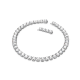 Colar Swarovski Millenia Lapidação Octogonal Branco Lacado a Ródio