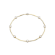 Gargantilha Swarovski Constella Lapidação Redonda Branca Revestido com Tom Dourado Brilhante