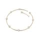 Gargantilha Swarovski Constella Lapidação Redonda Branca Revestido com Tom Dourado Brilhante