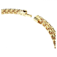 Pulseira Swarovski Matrix Tennis Lapidação Redonda Amarelo Lacado a Dourado