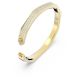 Bracelete Swarovski Dextera Modelo octagonal Branca Lacado a dourado