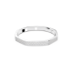 Bracelete Swarovski Dextera Modelo Octagonal Branca Lacado a Ródio