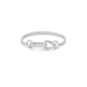 Pulseira Swarovski Dextera Pavé Ligações Mistas Branca Lacado a Ródio