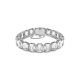 Pulseira Swarovski Millenia Lapidação Octogonal Branca Lacado a Ródio