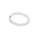 Bracelete Swarovski Dextera Modelo Octagonal Branca Lacado a Ródio