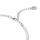 Bracelete Swarovski Millenia Lapidação Octogonal Pavé Branca Lacado a Ródio