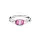 Bracelete Swarovski Lucent Fecho Magnético Rosa Aço Inoxidável
