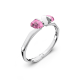 Bracelete Swarovski Lucent Fecho Magnético Rosa Aço Inoxidável